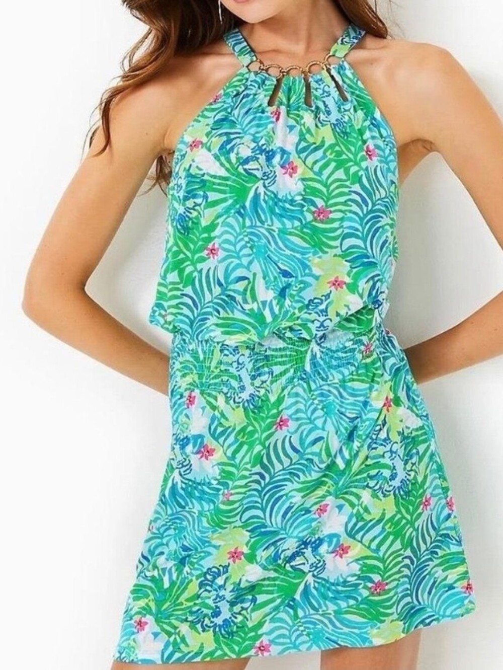 Lilly Pulitzer Shirelle Skirted Romper Multi Via Parigi Sz M Below $178